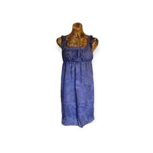 Urban Renewal dress blue sleeveless ruffles summer Medium Large